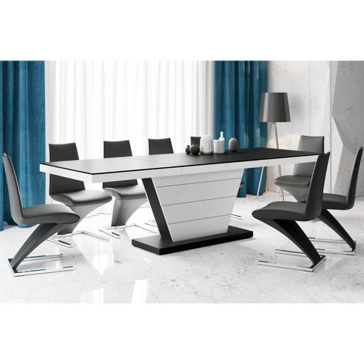 Maxima House Dining Table with Extension Vega Matt - Bed & Sofa Hub