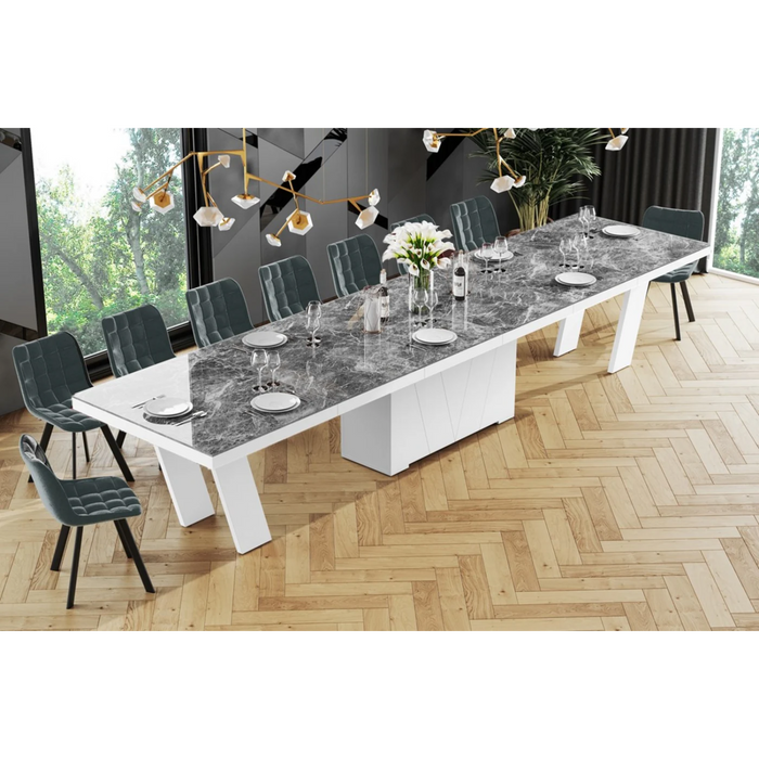 Maxima House Dining Set ALETA 11 pcs. modern Dining Table - Bed & Sofa Hub