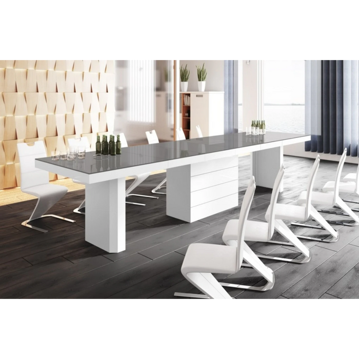 Maxima House Dining/ Conference Room Table Kolos with 4 Extension, for Up to 20 People - Bed & Sofa Hub