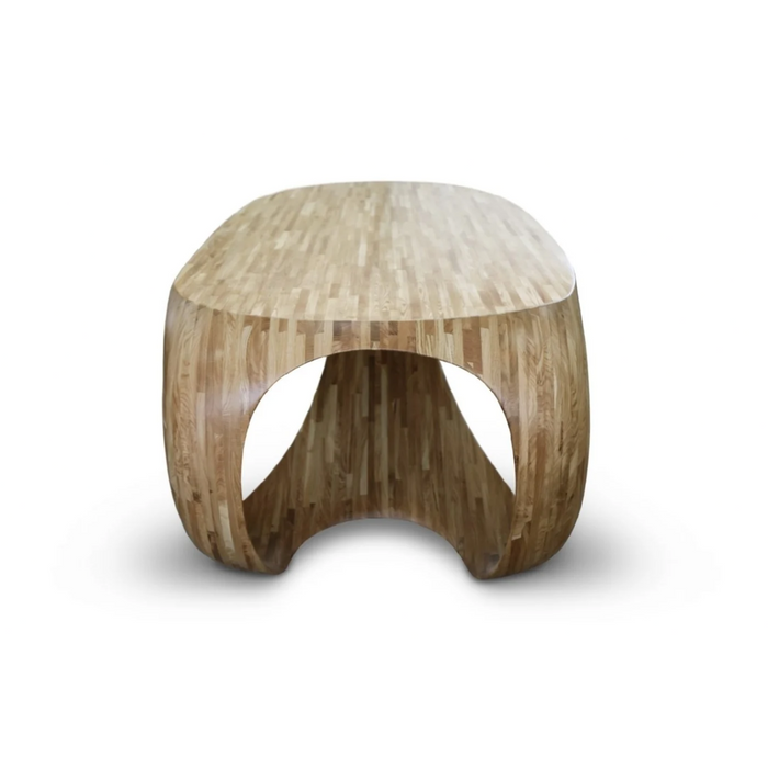 Maxima House GANZA Oak wood Dining Table - Bed & Sofa Hub