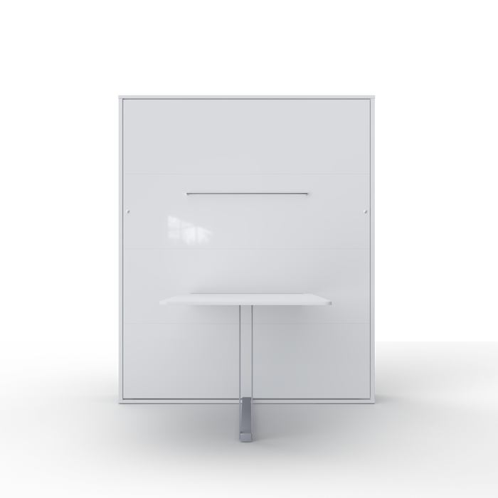 Maxima House Murphy bed European Queen Vertical with Desk, mattress and LED included INVENTO IN-14WTAB - Bed & Sofa Hub