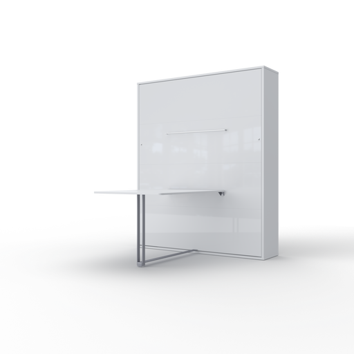 Maxima House Murphy bed European Queen Vertical with Desk, mattress and LED included INVENTO IN-14WTAB - Bed & Sofa Hub