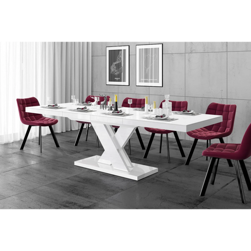 Maxima House Extendable Dining Table Xenna for Up to 10 People - Bed & Sofa Hub