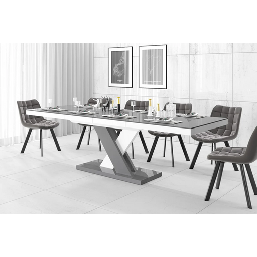 Maxima House Extendable Dining Table Xenna for Up to 10 People - Bed & Sofa Hub