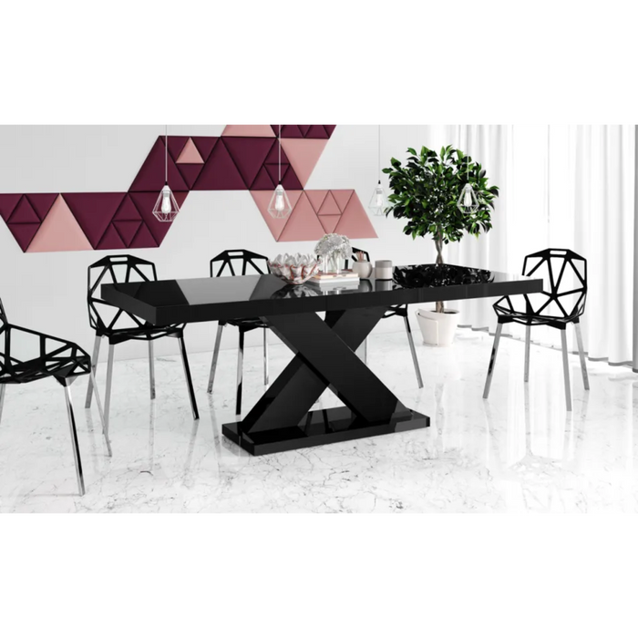 Maxima House Dining Table Xenon with 1 Extension for Up to 8 People - Bed & Sofa Hub