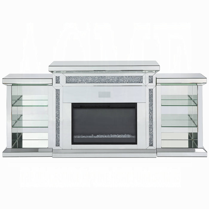 ACME Noralie Fireplace W/Led & Bluetooth - Bed & Sofa Hub