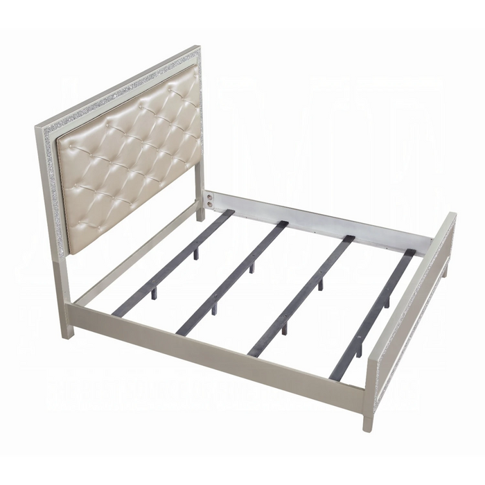 ACME Sliverfluff CK Bed W/Led - Bed & Sofa Hub