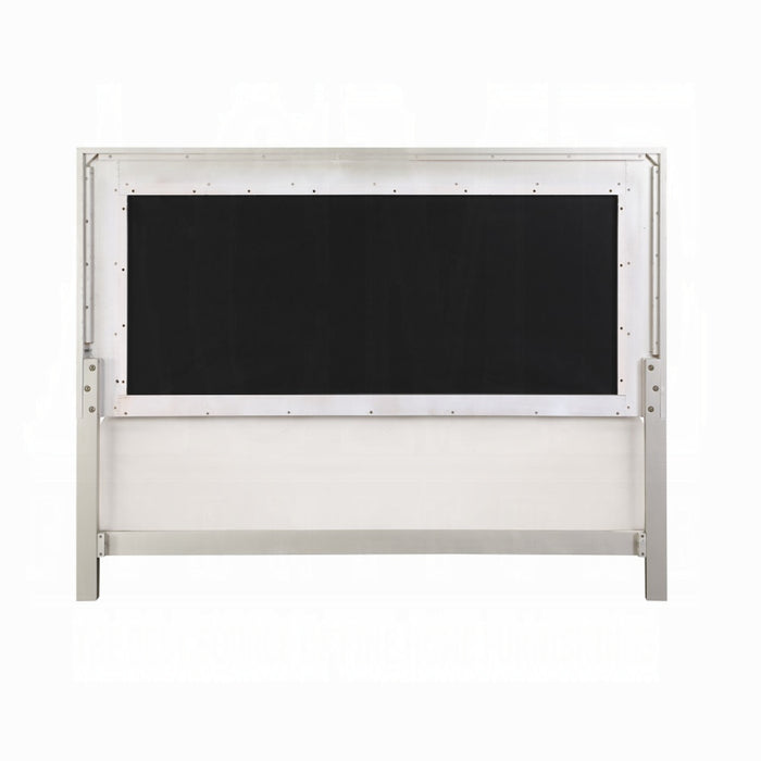 ACME Sliverfluff Queen Bed W/Led & Storage - Bed & Sofa Hub