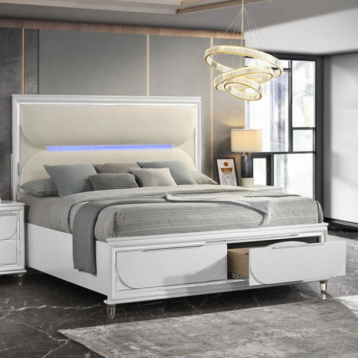 ACME Tarian Queen Bed W/Led & Storage - Bed & Sofa Hub