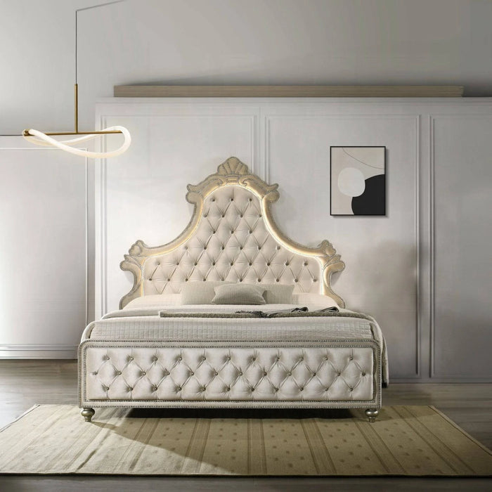 ACME Lucienne EK Bed W/Led - Bed & Sofa Hub