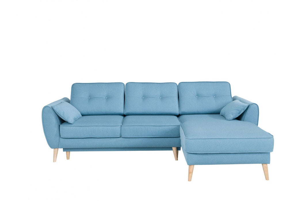 Maxima House Sectional sleeper Sofa with storage Right Facing Chaise BEN008 - Bed & Sofa Hub