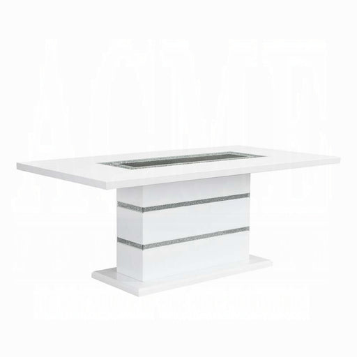ACME Elizaveta Dining Table W/Pedestal Base - Bed & Sofa Hub