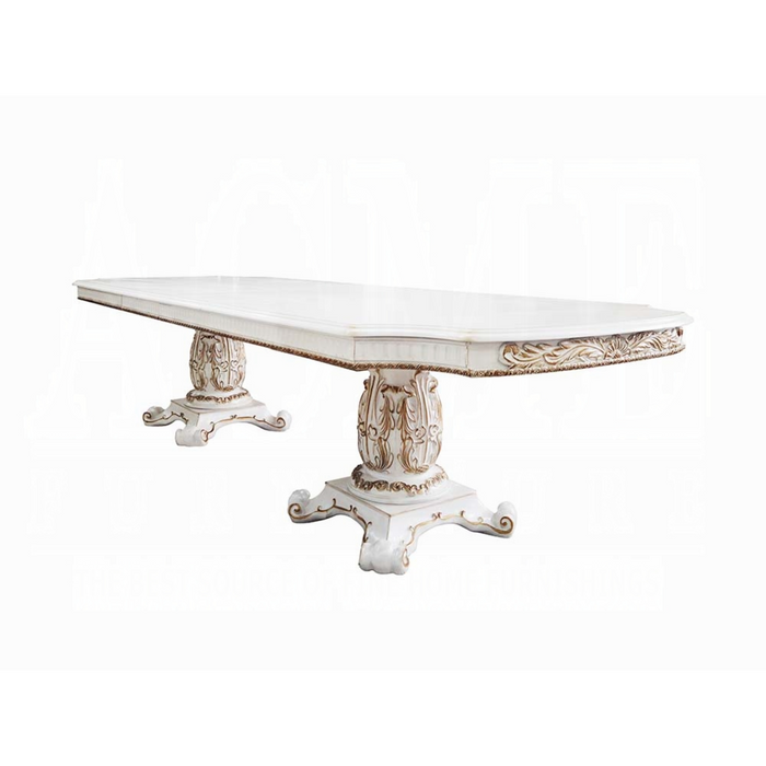 ACME Vendome Dining Table W/Pedestal Base