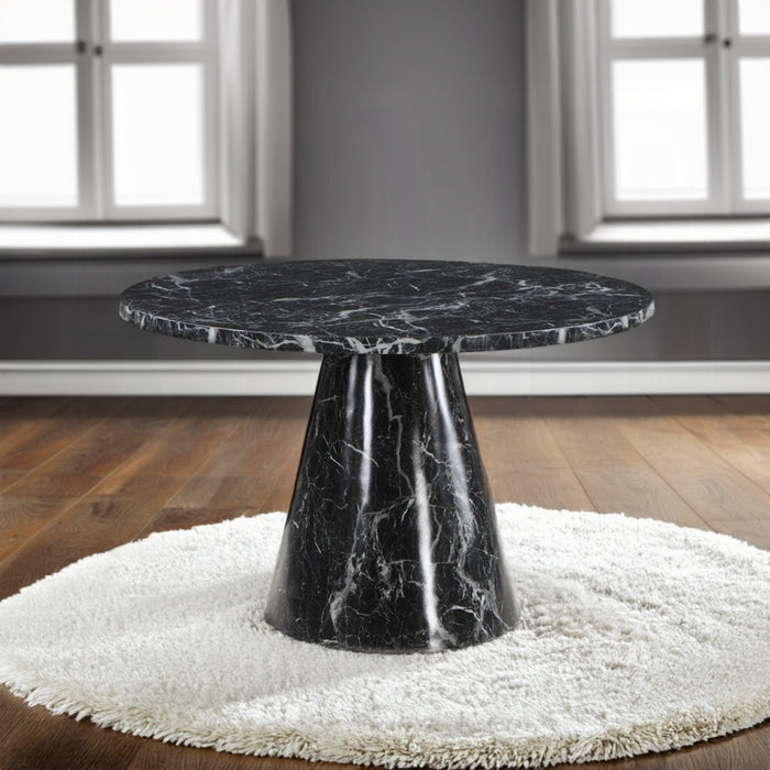 ACME Hollis Dining Table W/Engineered Stone Top - Bed & Sofa Hub