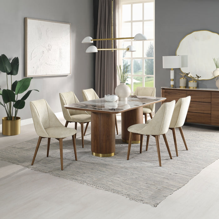 ACME Willene Dining Table W/Ceramic Top - Bed & Sofa Hub