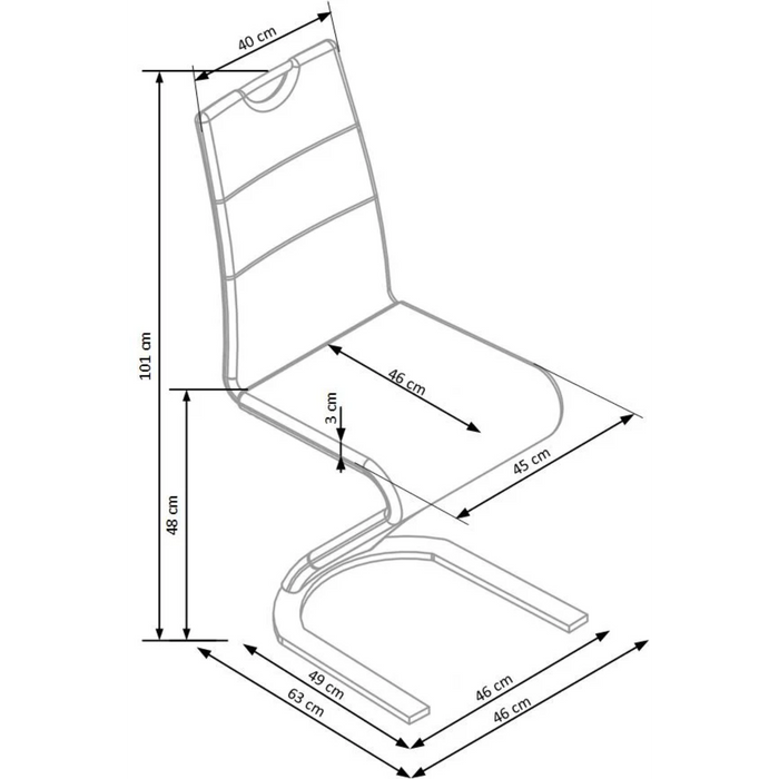 Maxima House Dining Set Feto 7 Pcs. Modern Glossy Dining Table with 2 Self-Starting Leaves Plus 6 Chairs - Bed & Sofa Hub