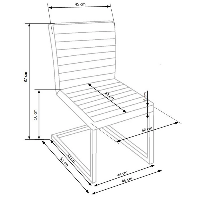 Maxima House Dining Set Anie 7 Pcs. White Modern Glossy Dining Table with 2 Self-Starting Leaves Plus 6 Chairs - Bed & Sofa Hub