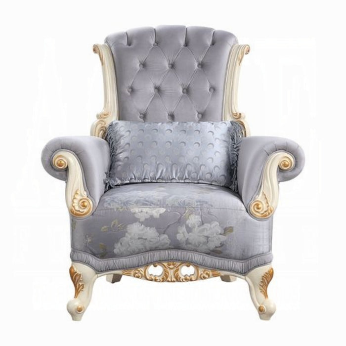 ACME Galelvith Chair W/Pillows - Bed & Sofa Hub