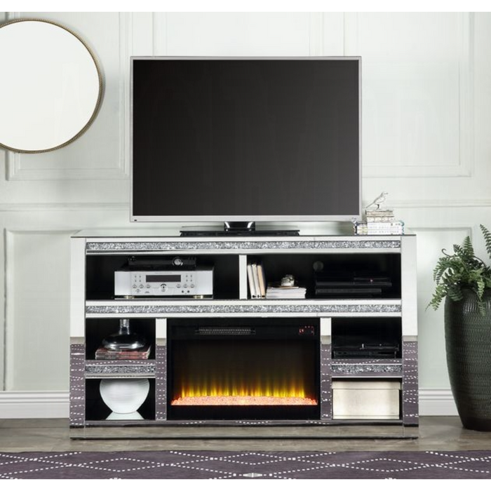 ACME Noralie Tv Stand W/Fireplace - Bed & Sofa Hub