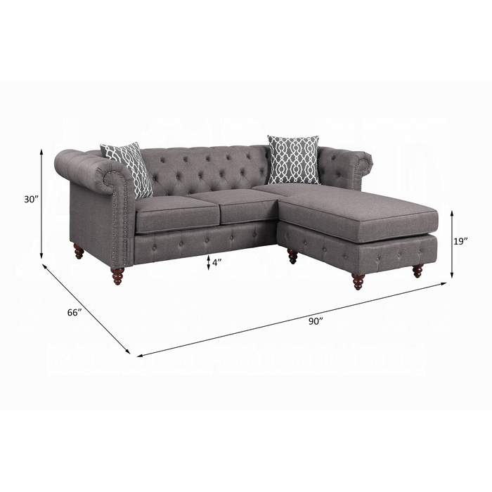 ACME Waldina Reversible Sectional Sofa - Bed & Sofa Hub
