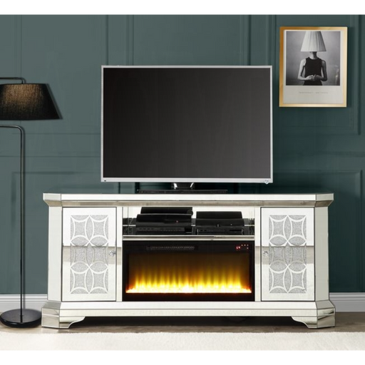 ACME Noralie Tv Stand W/Fireplace - Bed & Sofa Hub