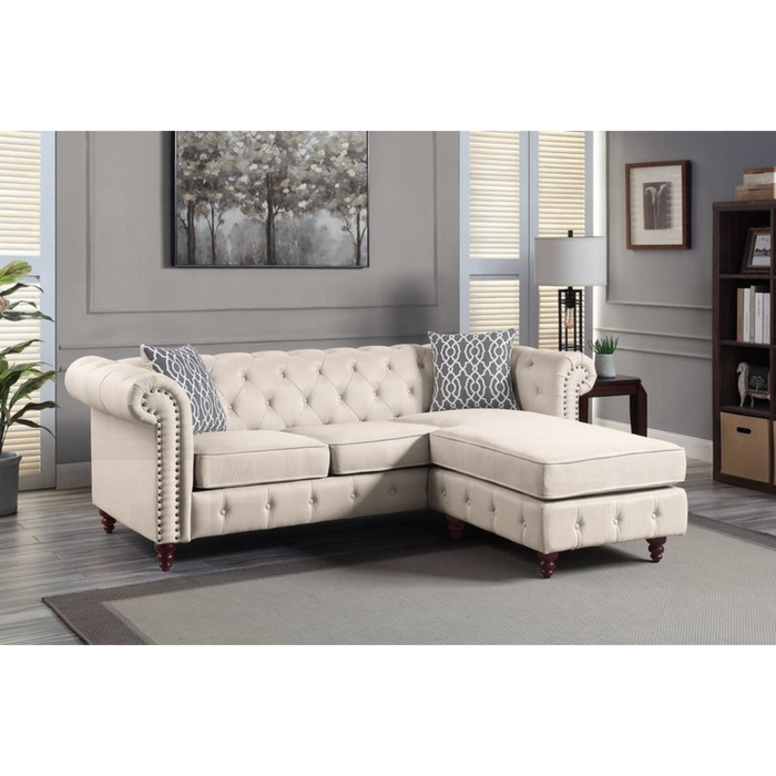 ACME Waldina Reversible Sectional Sofa - Bed & Sofa Hub