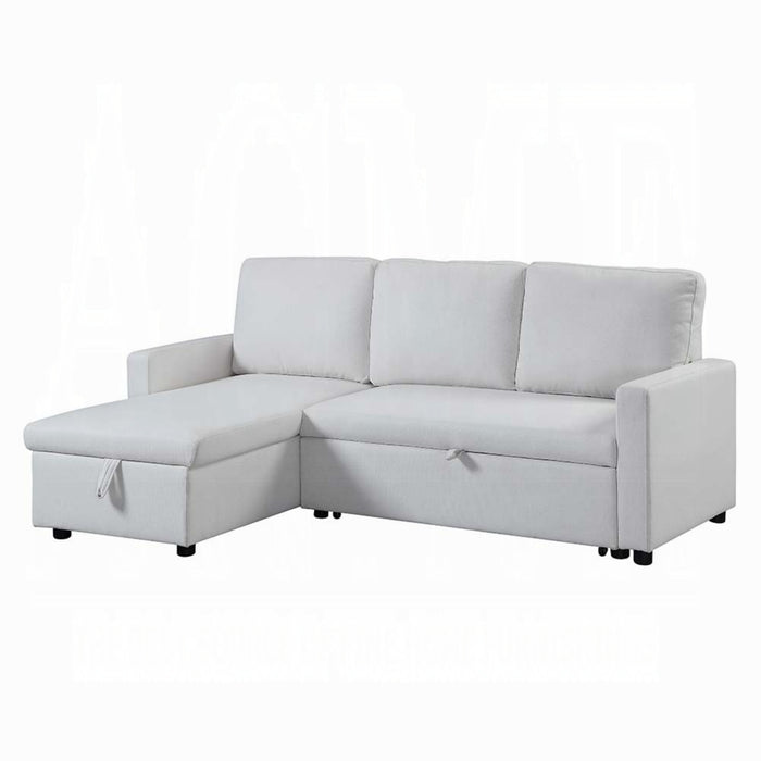 ACME Hiltons Sectional Sofa W/Sleeper & Storage - Bed & Sofa Hub