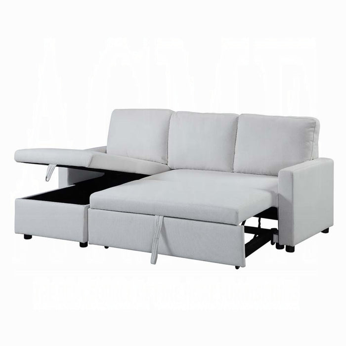 ACME Hiltons Sectional Sofa W/Sleeper & Storage - Bed & Sofa Hub