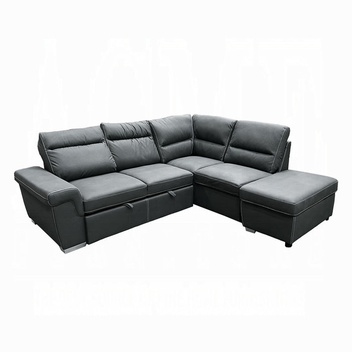 ACME Sagira Sectional Sofa W/Sleeper - Bed & Sofa Hub