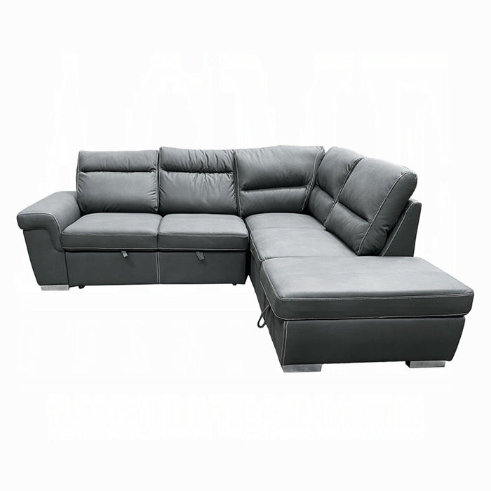 ACME Sagira Sectional Sofa W/Sleeper - Bed & Sofa Hub