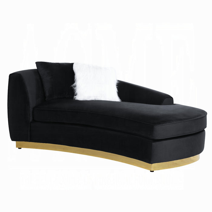ACME Achelle Chaise W/2 Pillows - Bed & Sofa Hub