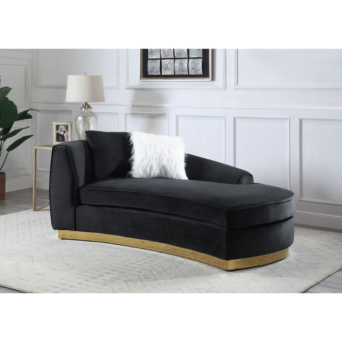 ACME Achelle Chaise W/2 Pillows - Bed & Sofa Hub