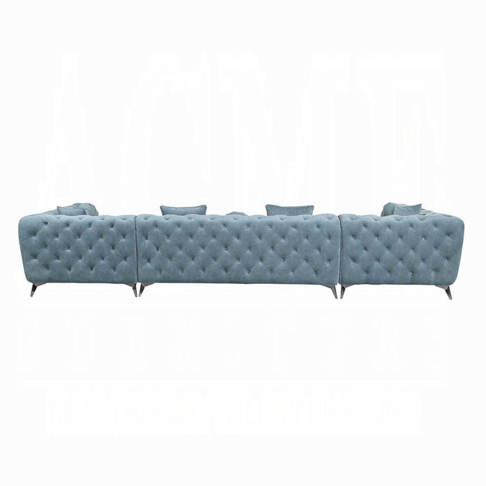 ACME Zerah Sectional Sofa W/7 Pillows - Bed & Sofa Hub