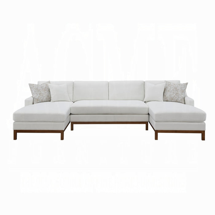 ACME Valiant Sectional Sofa W/4 Pillows - Bed & Sofa Hub