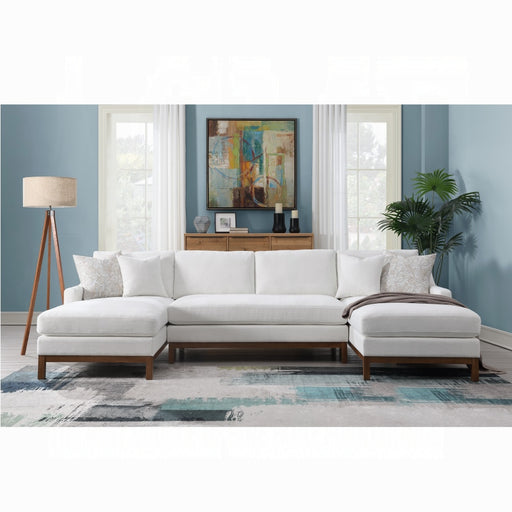 ACME Valiant Sectional Sofa W/4 Pillows - Bed & Sofa Hub