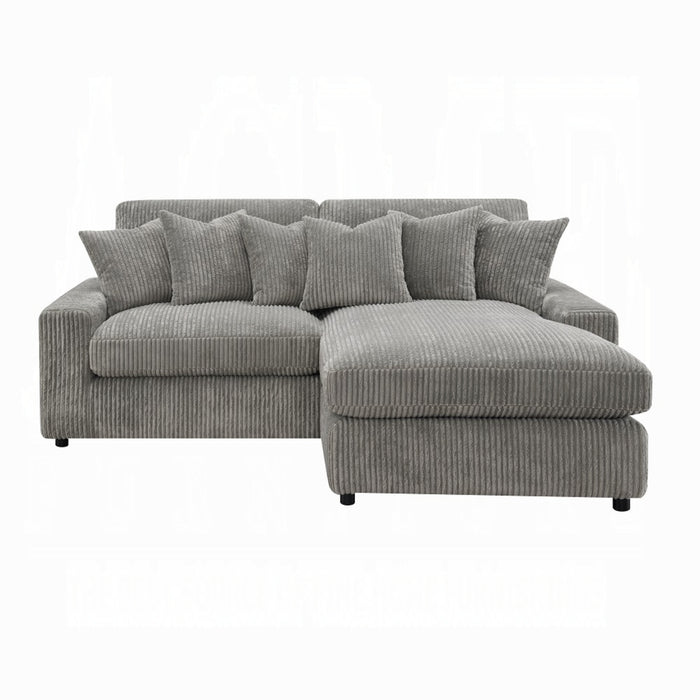 ACME Tavia Reversible Sectional Sofa W/6 Pillows - Bed & Sofa Hub