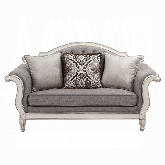 ACME Florian Loveseat W/3 Pillows - Bed & Sofa Hub