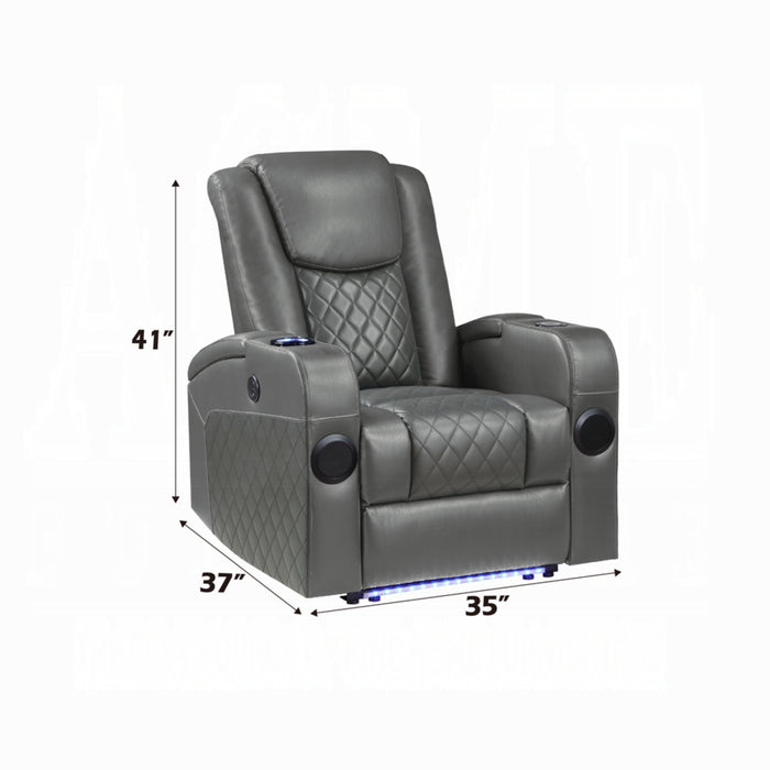 ACME Alair Power Motion Recliner W/Bluetooth, Wireless Charger & Cupholder - Bed & Sofa Hub