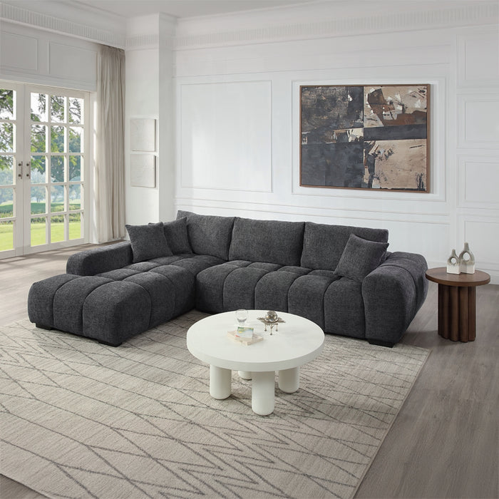 ACME Chosen Sectional Sofa w/3 Pillows - Bed & Sofa Hub