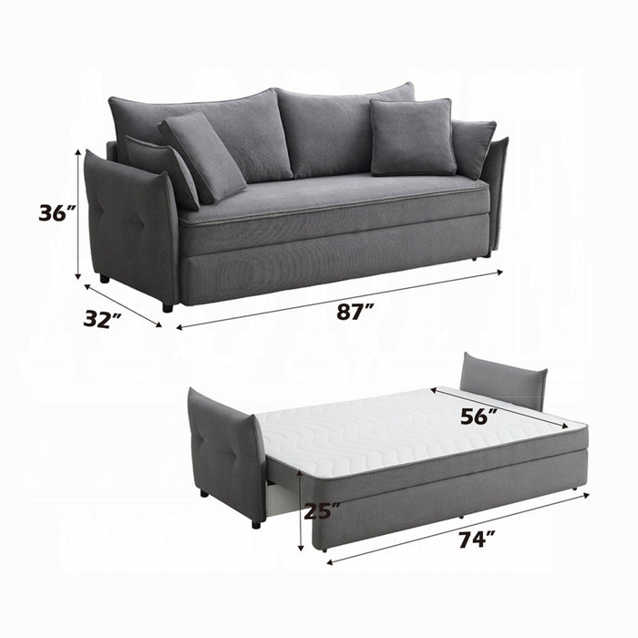 ACME Irina Sofa W/Sleeper - Bed & Sofa Hub