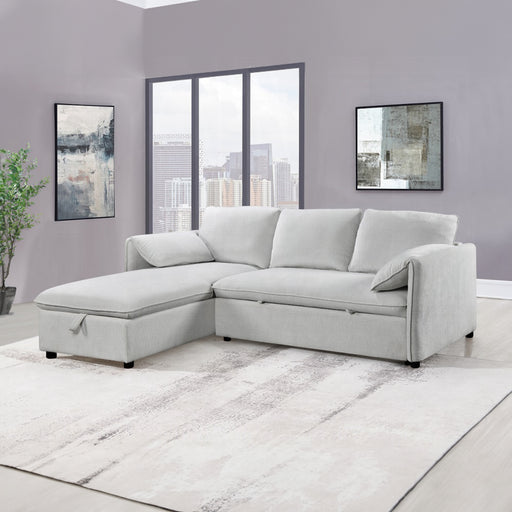 ACME Yaroslav Reversible Sectional Sofa W/Sleeper & Storage - Bed & Sofa Hub