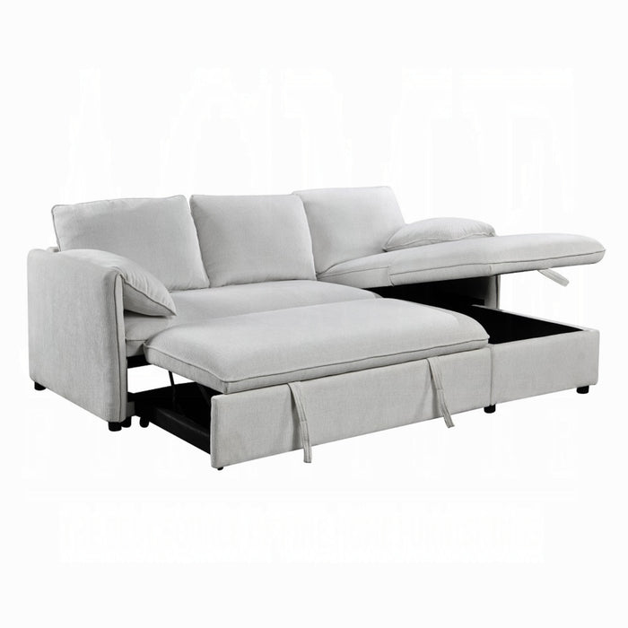 ACME Yaroslav Reversible Sectional Sofa W/Sleeper & Storage - Bed & Sofa Hub