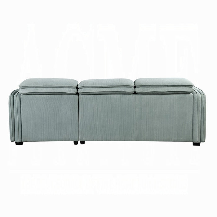 ACME Zavala Sectional Sofa W/Sleeper & Storage - Bed & Sofa Hub