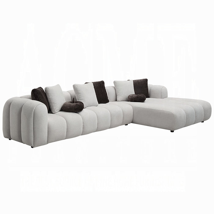 ACME Manilla Sectional Sofa w/8 Pillows - Bed & Sofa Hub