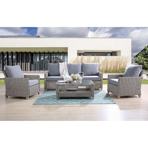 ACME Greeley 4PC Pack Patio Sofa Set - Bed & Sofa Hub