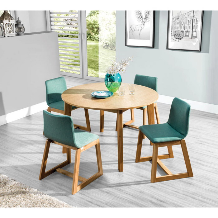 Maxima House 5 Pcs. Wooden Dining Set Scandi - Bed & Sofa Hub