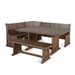Sunny Designs Wood Breakfast Nook Dining Set Buckskin - Bed & Sofa Hub