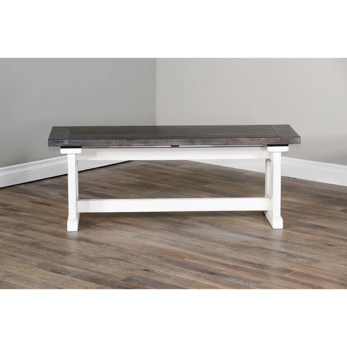 Sunny Designs Wood Side Bench European cottage - Bed & Sofa Hub