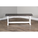 Sunny Designs Wood Side Bench European cottage - Bed & Sofa Hub