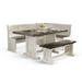 Sunny Designs Wood Breakfast Nook Dining Set European Cottage - Bed & Sofa Hub
